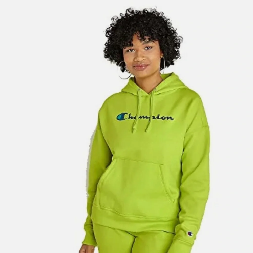 Champion Powerblend Fleece Script Hooded Sweatshirt - Picture 2 of 11